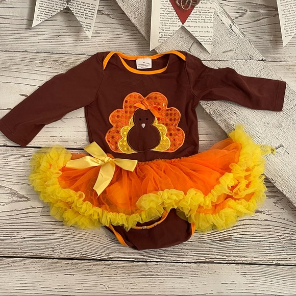 unknown Other - Thanksgivings day long sleeve onesie dress. Medium